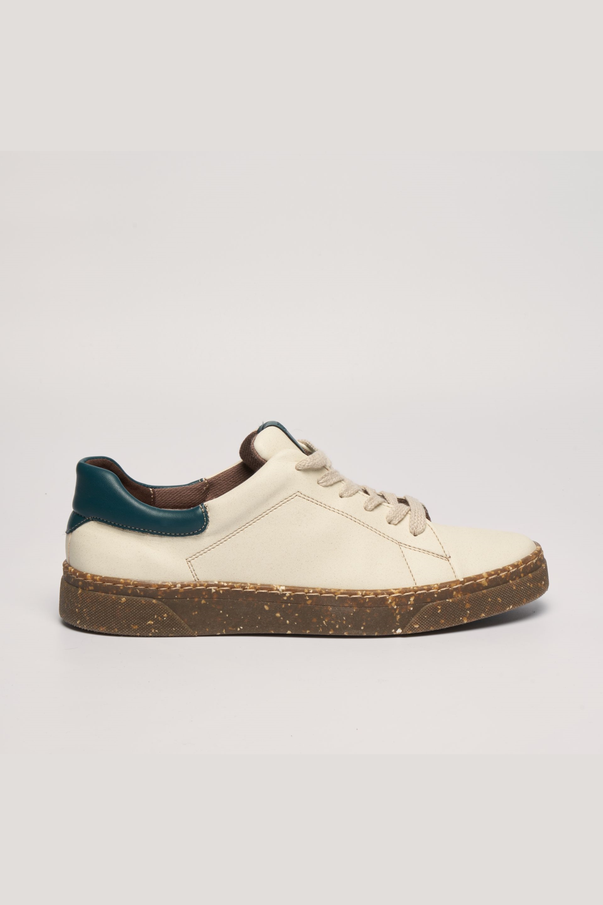 AGAZI mannen vegan Sneakers Jacob Beige + Groen
