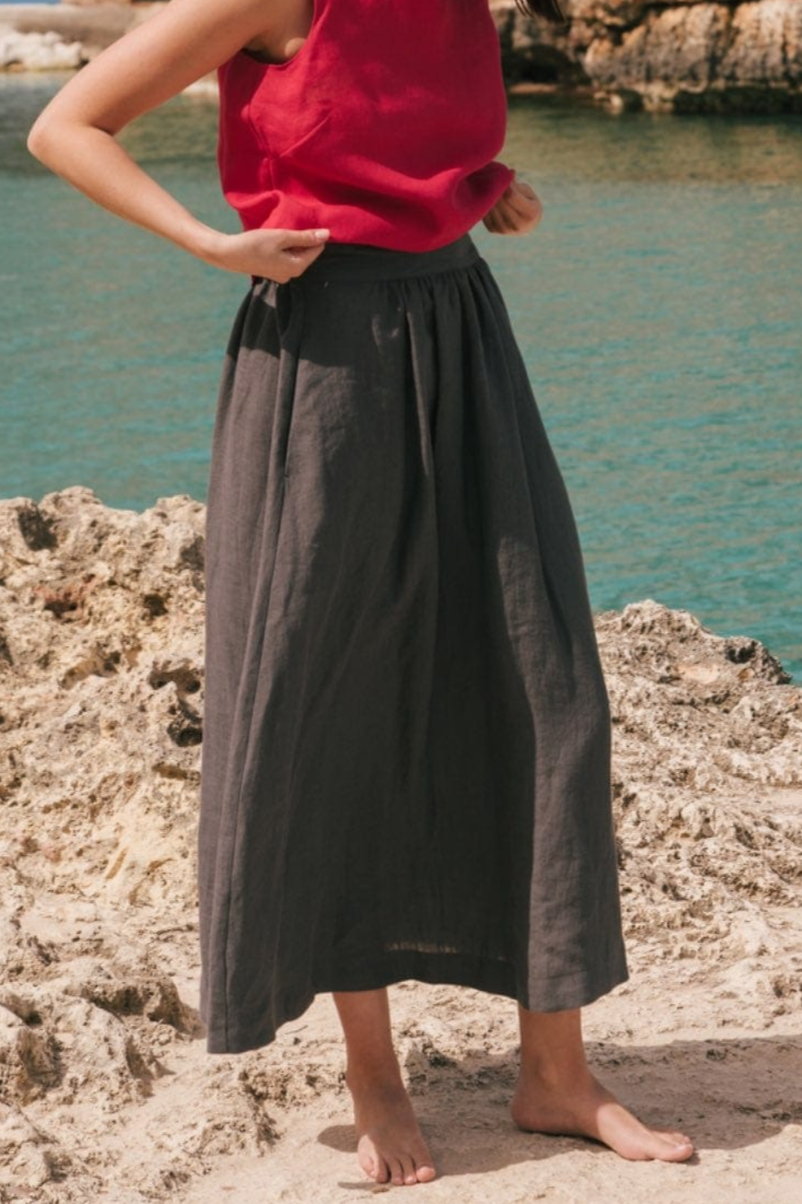 AmourLinen  Rok Mona Charcoal