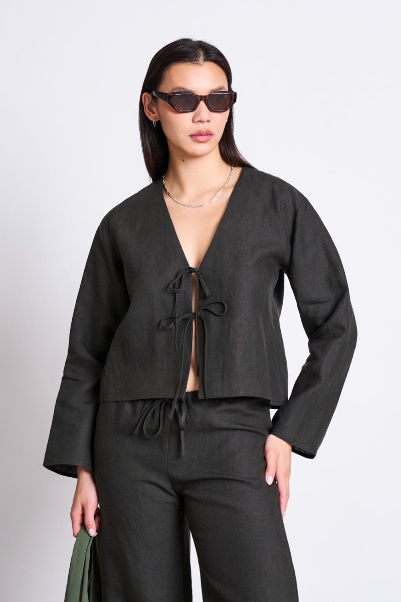 JAN 'N JUNE  Blouse Skagen Donker Olijfgroen