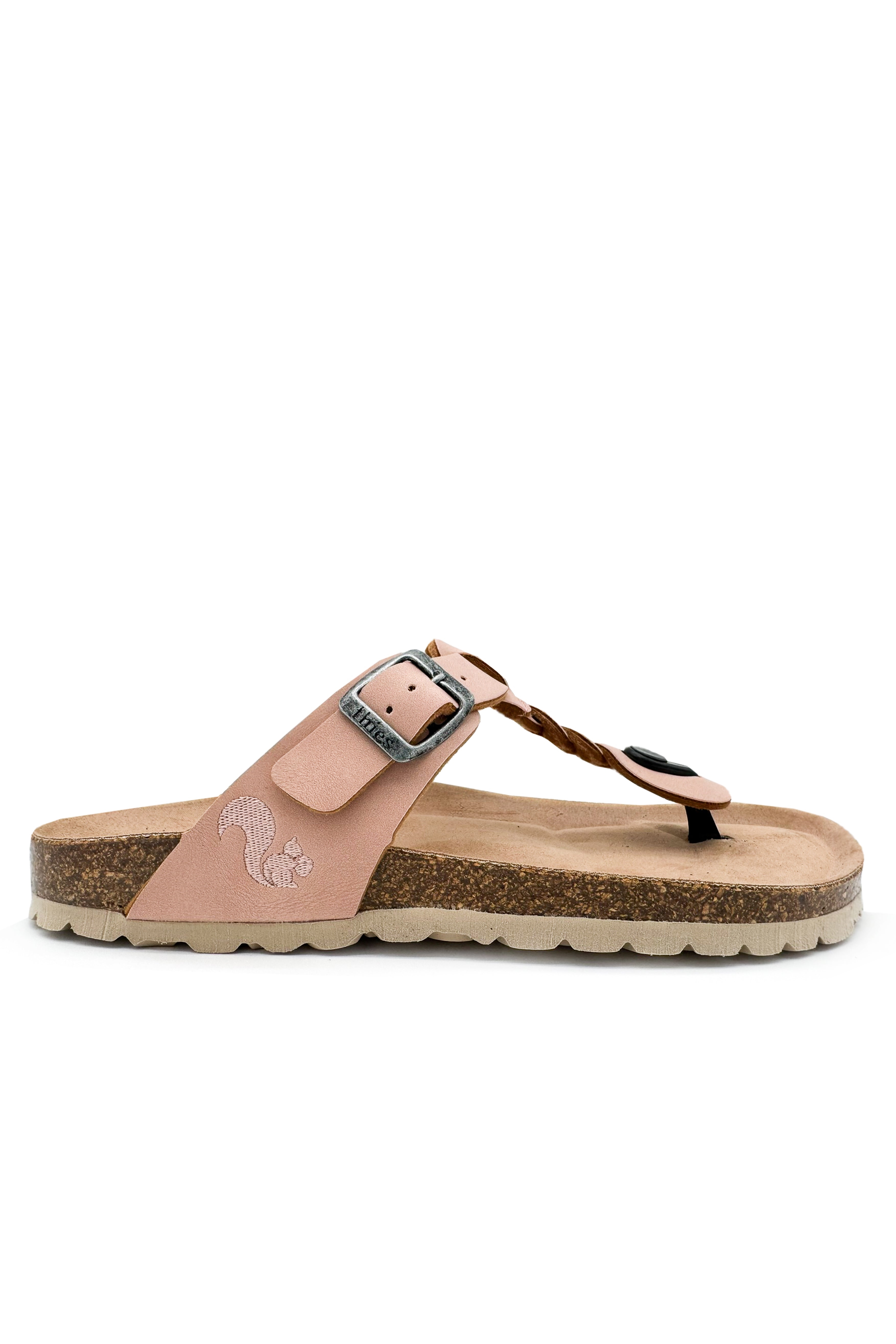 thies  Sandalen Thong Braid Pale Rose