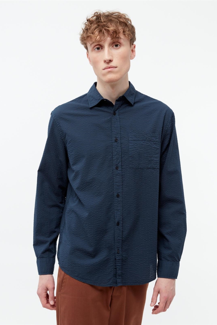 Givn mannen vegan Shirt Yuval Middernachtblauw