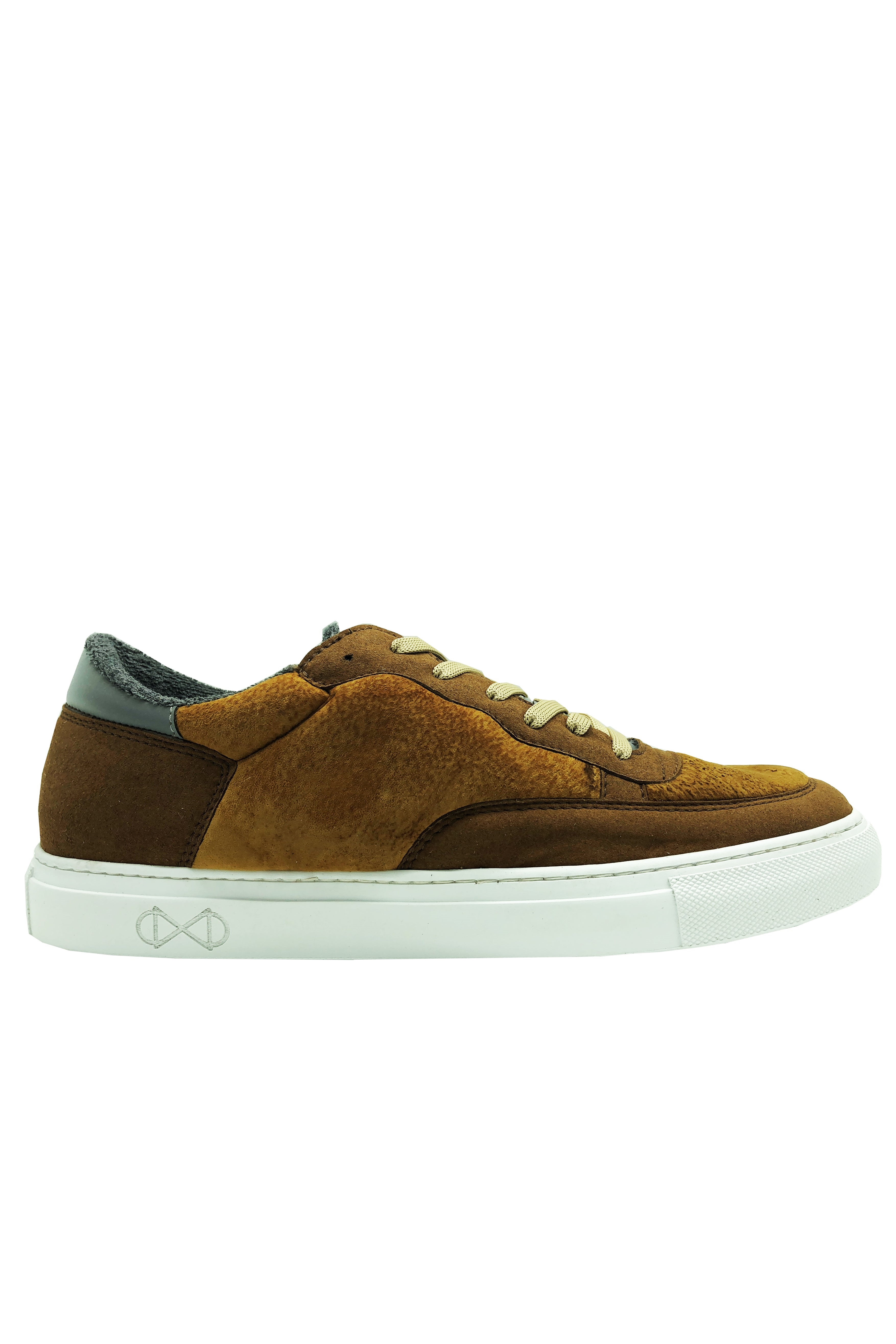 nat-2 mannen vegan Sneakers Fungi Bruin & Wit
