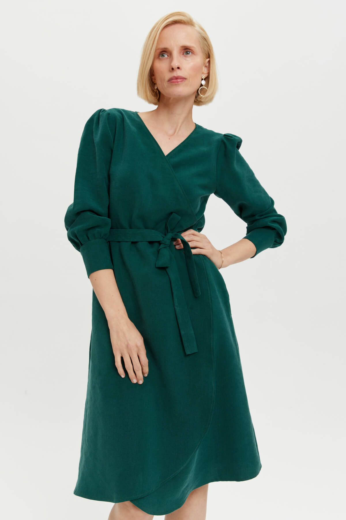 AYANI  Wikkeljurk Sophie Forest Green