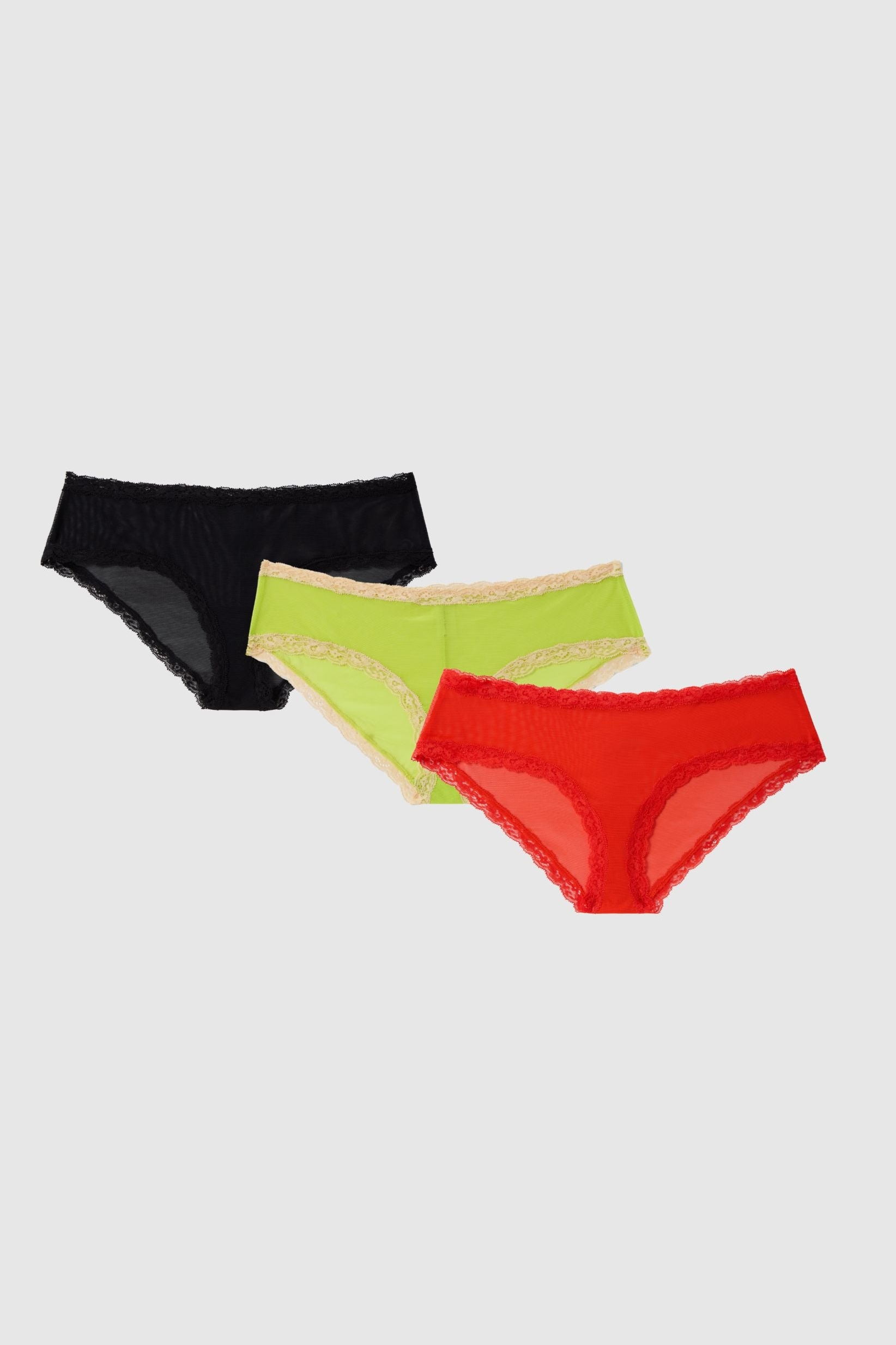 Understatement  Multipack 3x Slips Mesh Kant Multicolor