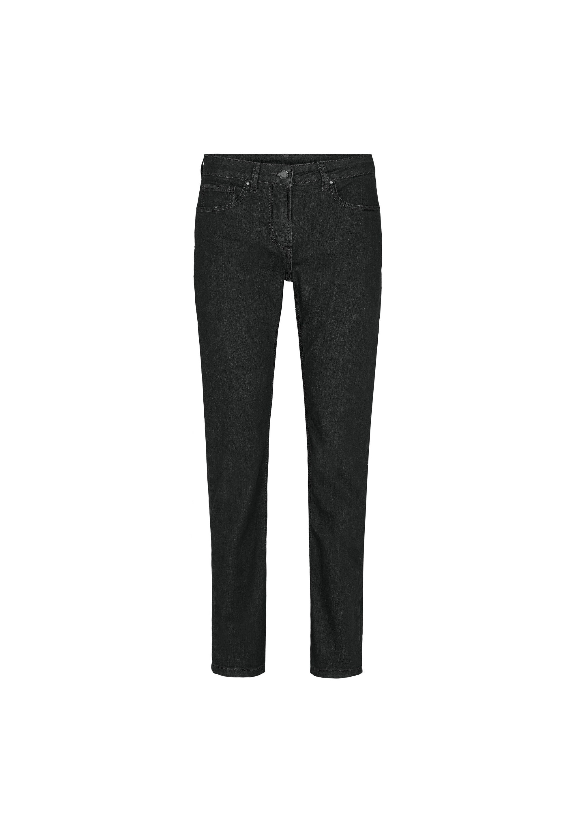 LAURIE  Jeans Laura Slim Middellange Ecolabel Gewassen Zwarte Denim