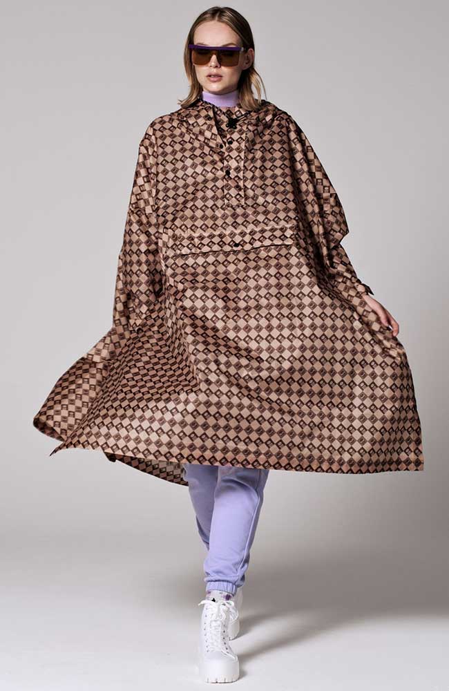 Rainkiss  Poncho Damier