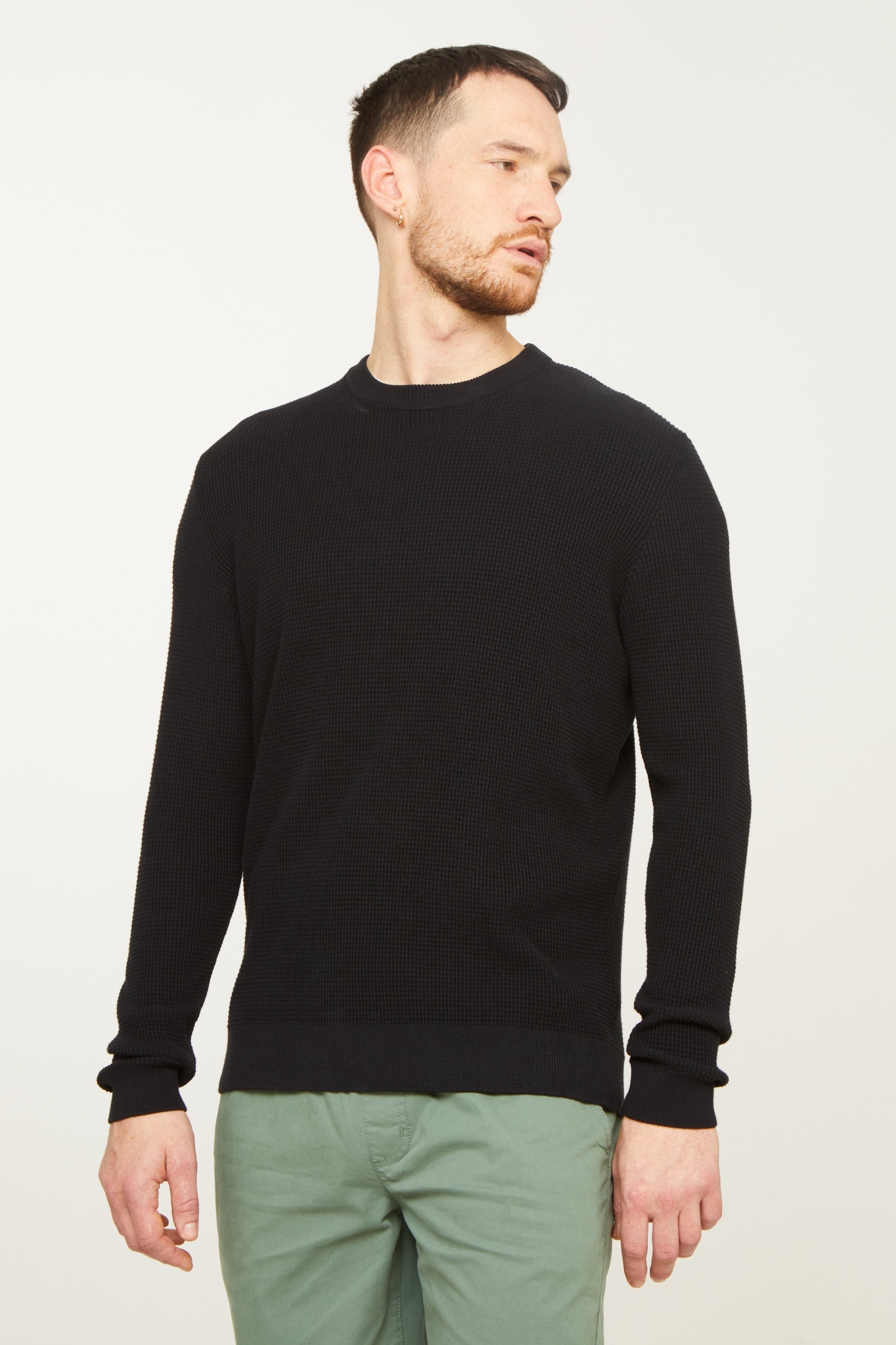 Recolution mannen vegan Trui Lupin Zwart