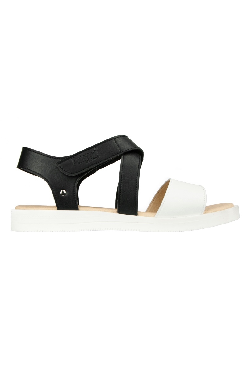 FAIRMA ETHICAL DESIGN  Sandalen Mia Zwart & Wit