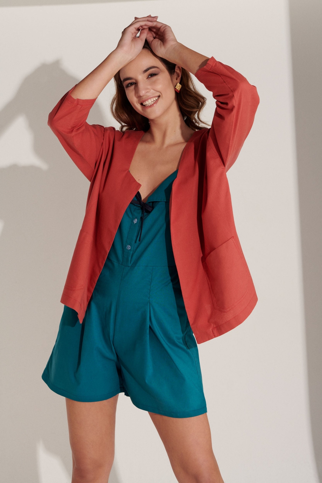 M.R BRAVO  Playsuit Delphine Oceaanblauw
