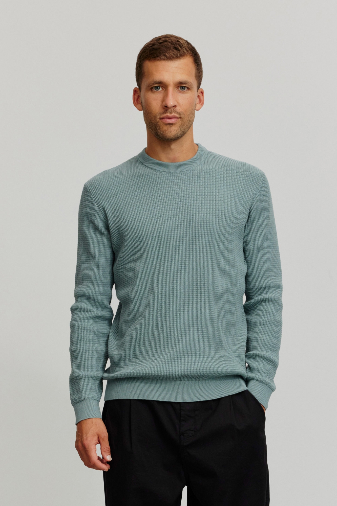 Recolution mannen vegan Trui Lupine Dennengroen