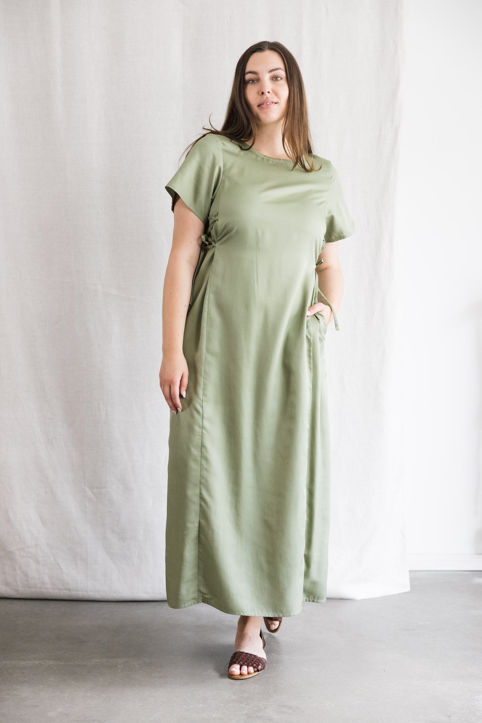 Jyoti - Fair Works  Jurk Ishani Matcha Groen
