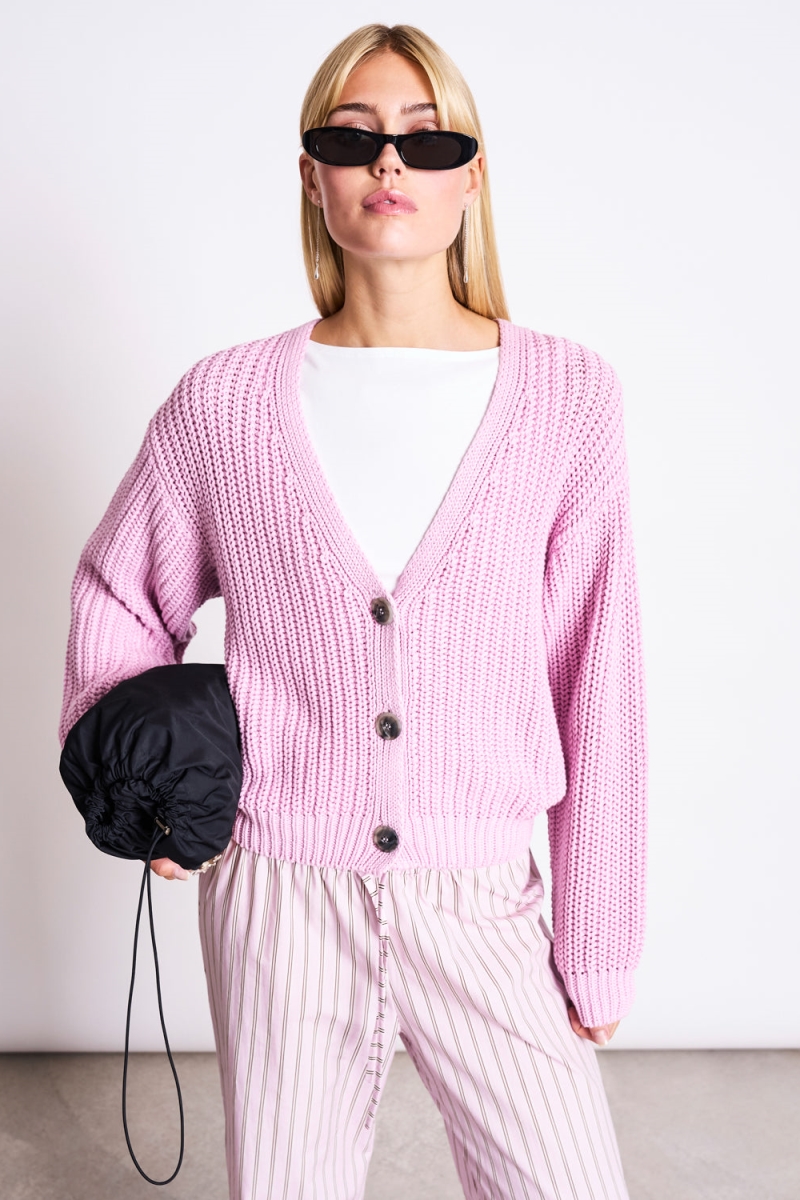 JAN 'N JUNE  Cardigan Lena Licht Orchidee Roze