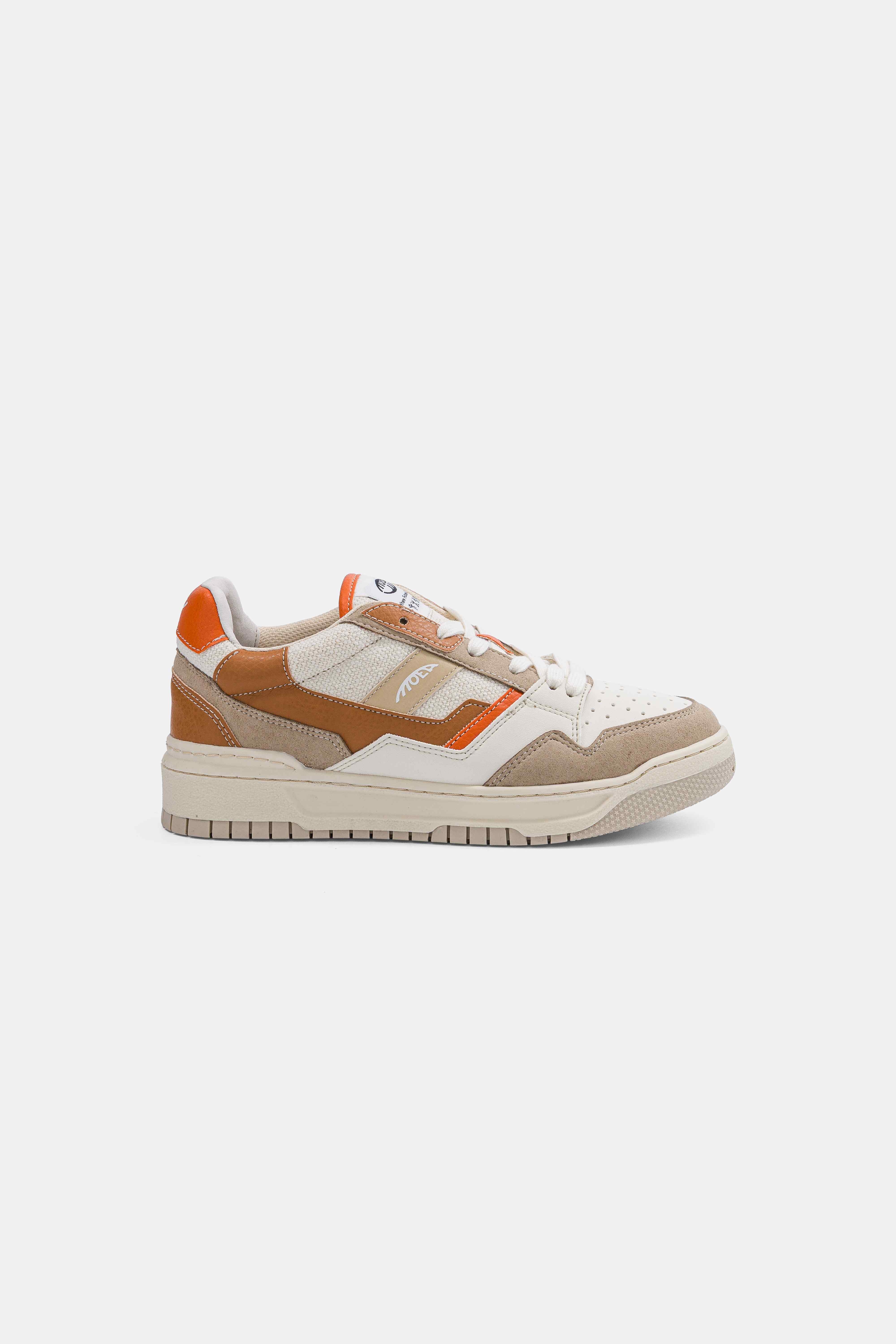 MoEa mannen vegan Sneakers Echo Bruin & Oranje