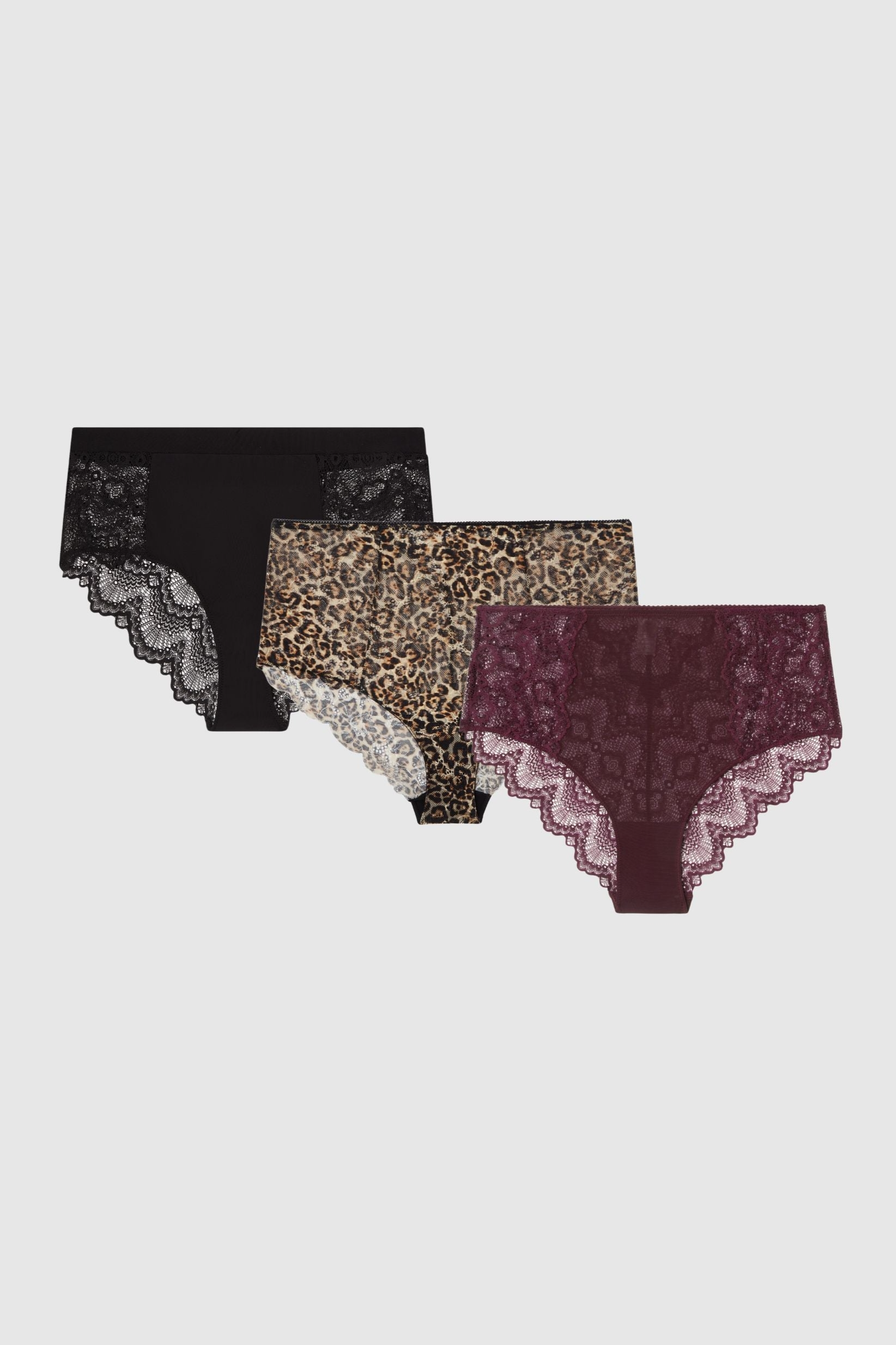 Understatement  Multipack 3x Slips Lace Highwaist Multicolor