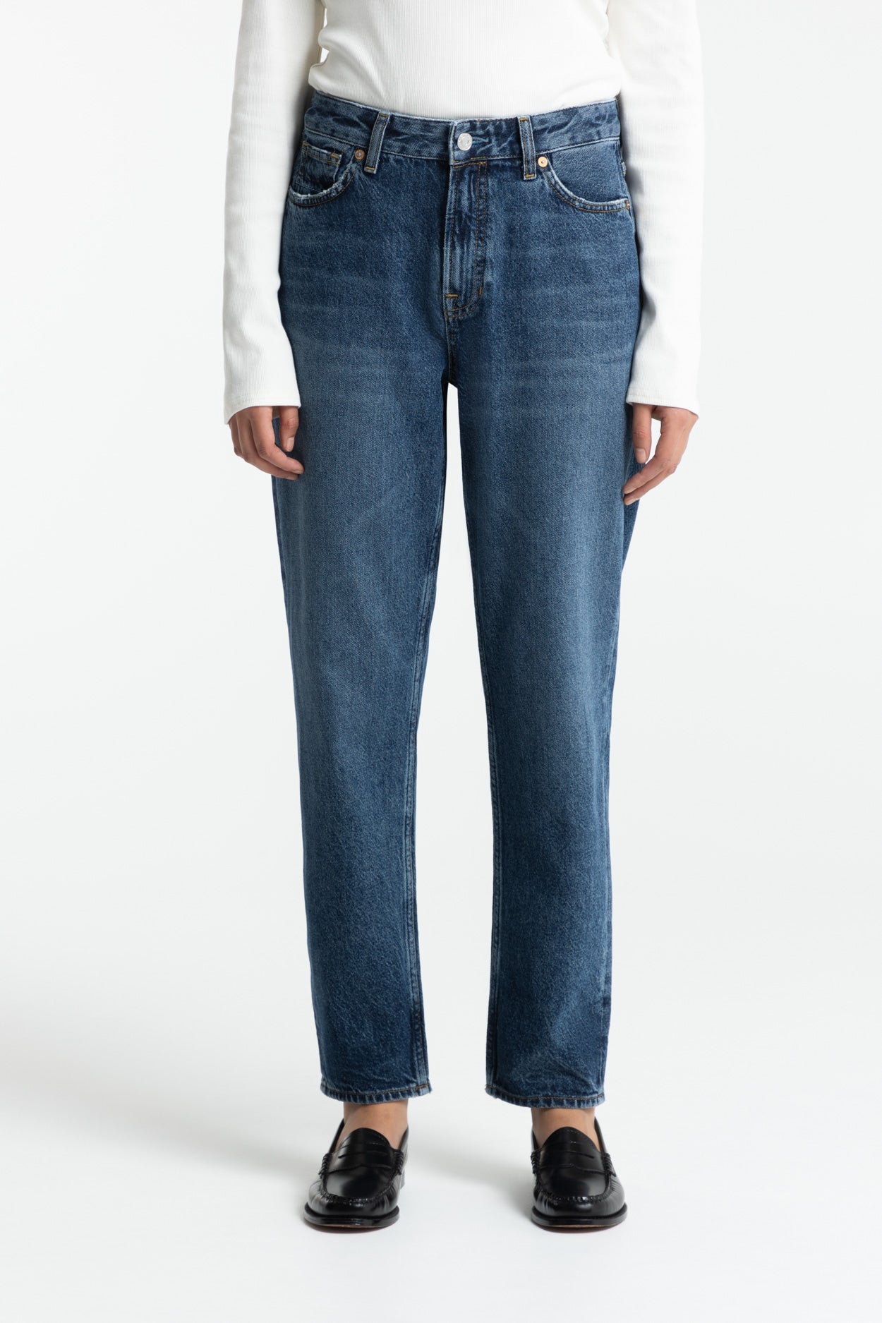 Kings of Indigo  Jeans Cropped Caroline Zintare Donker