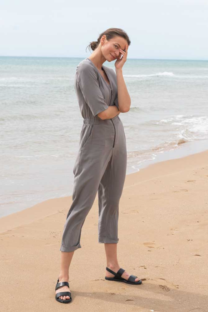 WiDDA  Jumpsuit Jill Lichtgrijs