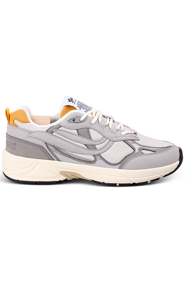 Genesis mannen vegan Sneakers G-Eco`99 Paddy Mesh Grijs Mosterd