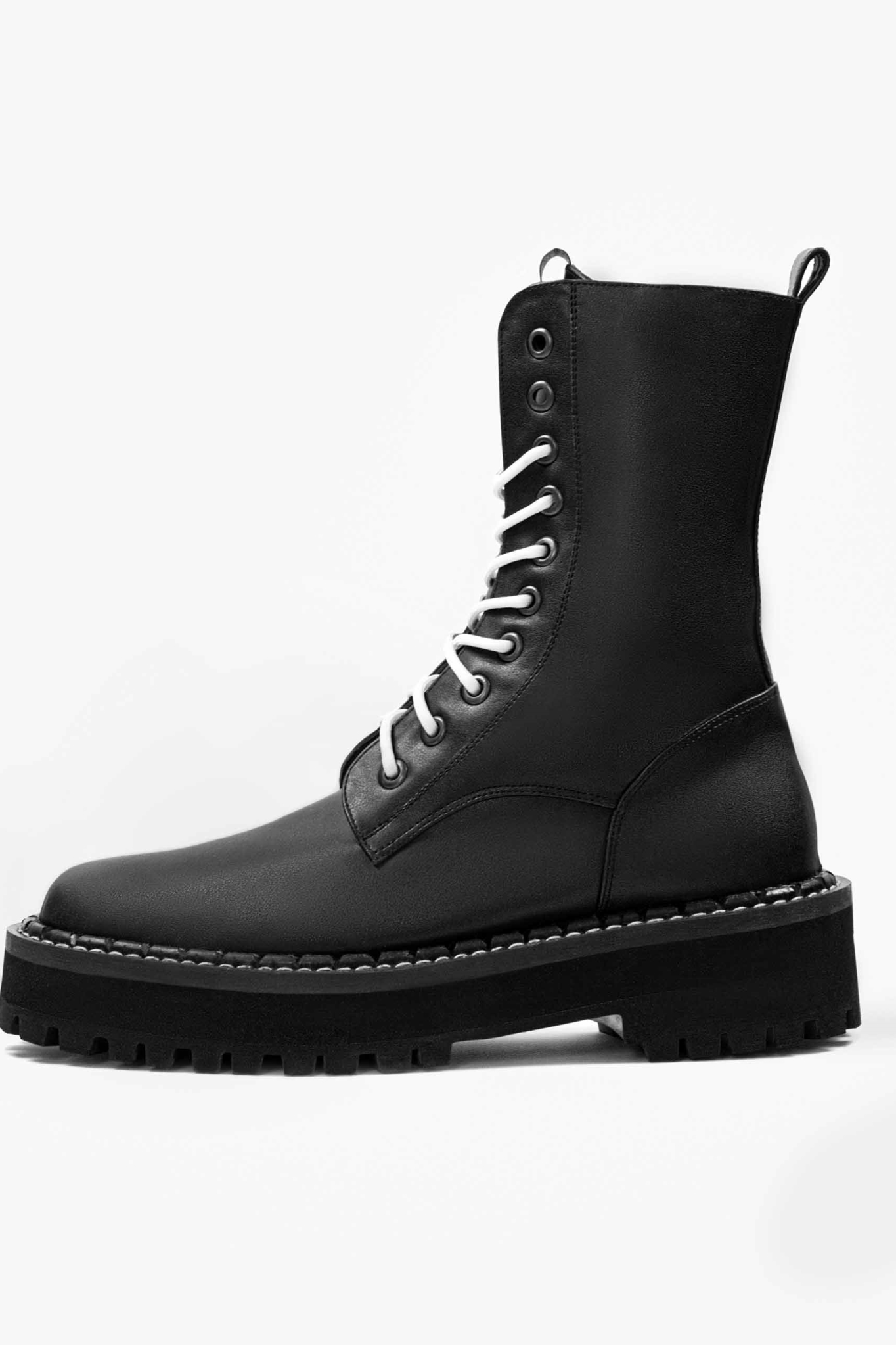 BOHEMA mannen vegan Veterlaarzen Combat Workers Zwart