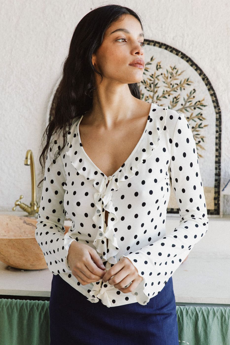 Avani  Top Pivoine Ecru