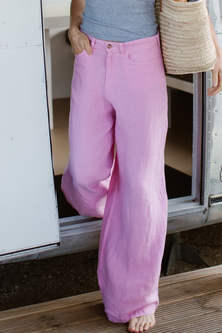 Kuyichi  Broek Loren Dusty Pink