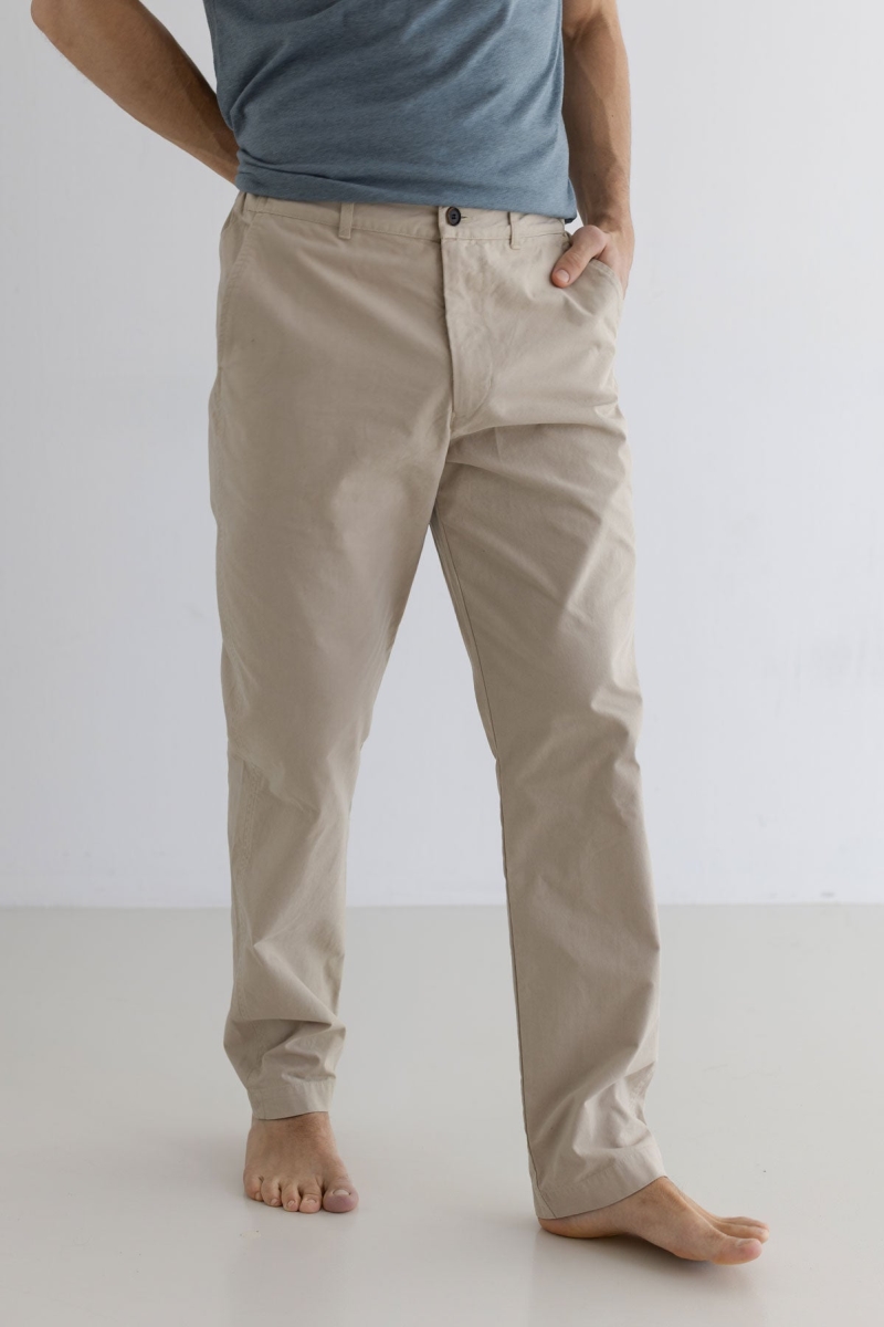 TWOTHIRDS mannen vegan Venetiko Broek In De Kleur Feather Grey
