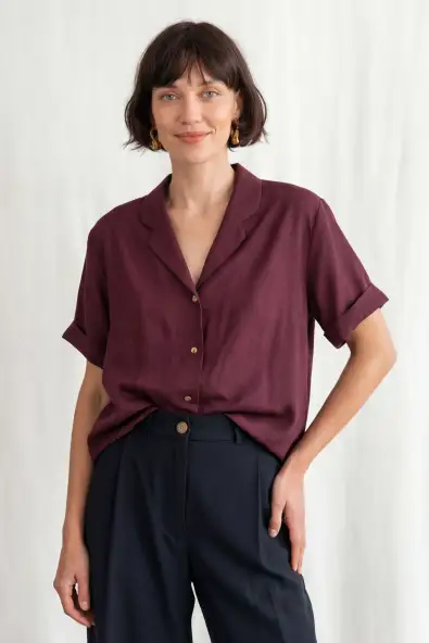 Jyoti - Fair Works  Blouse Avaani Grape