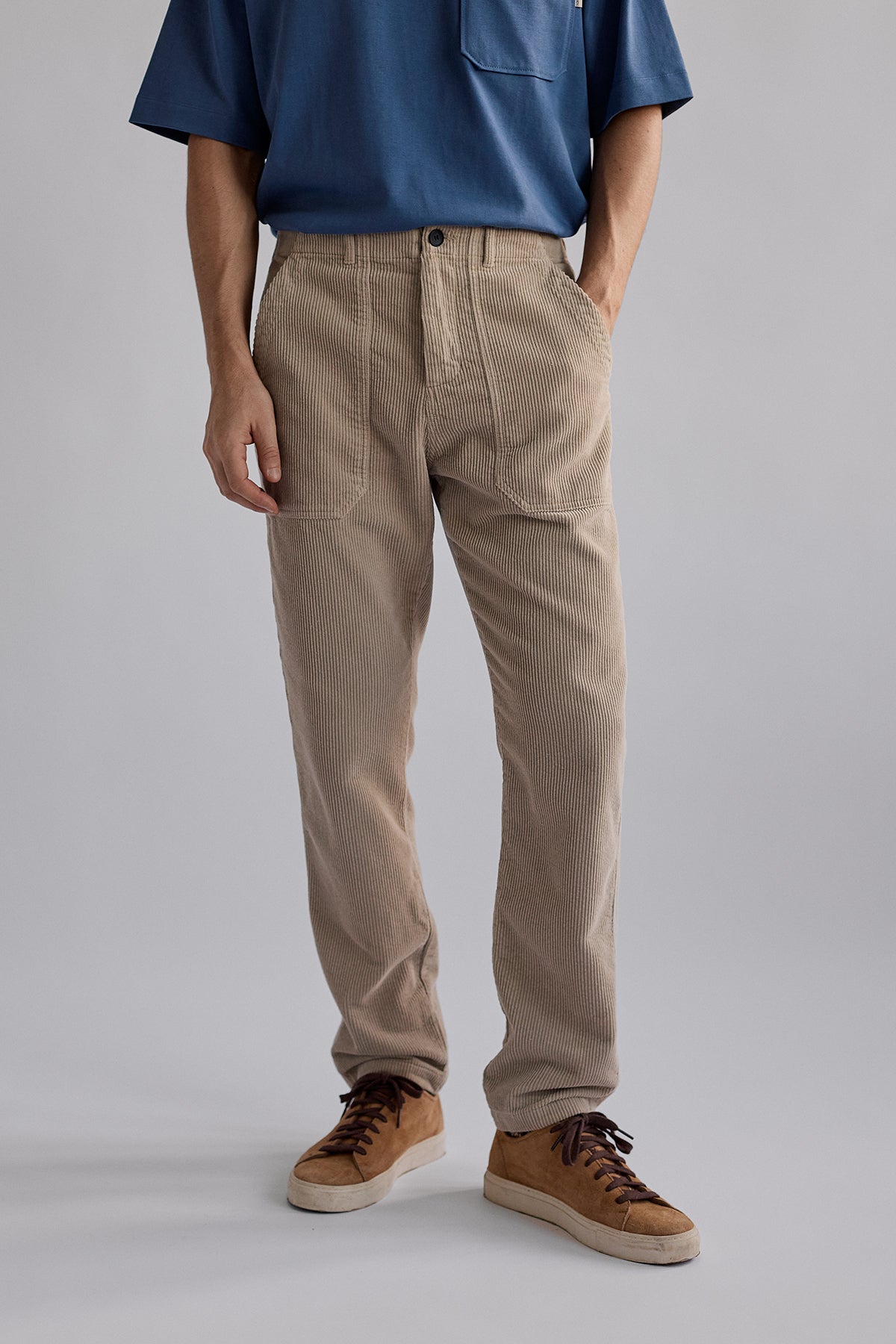 TWOTHIRDS mannen vegan Broek Cranfield Feather Grey