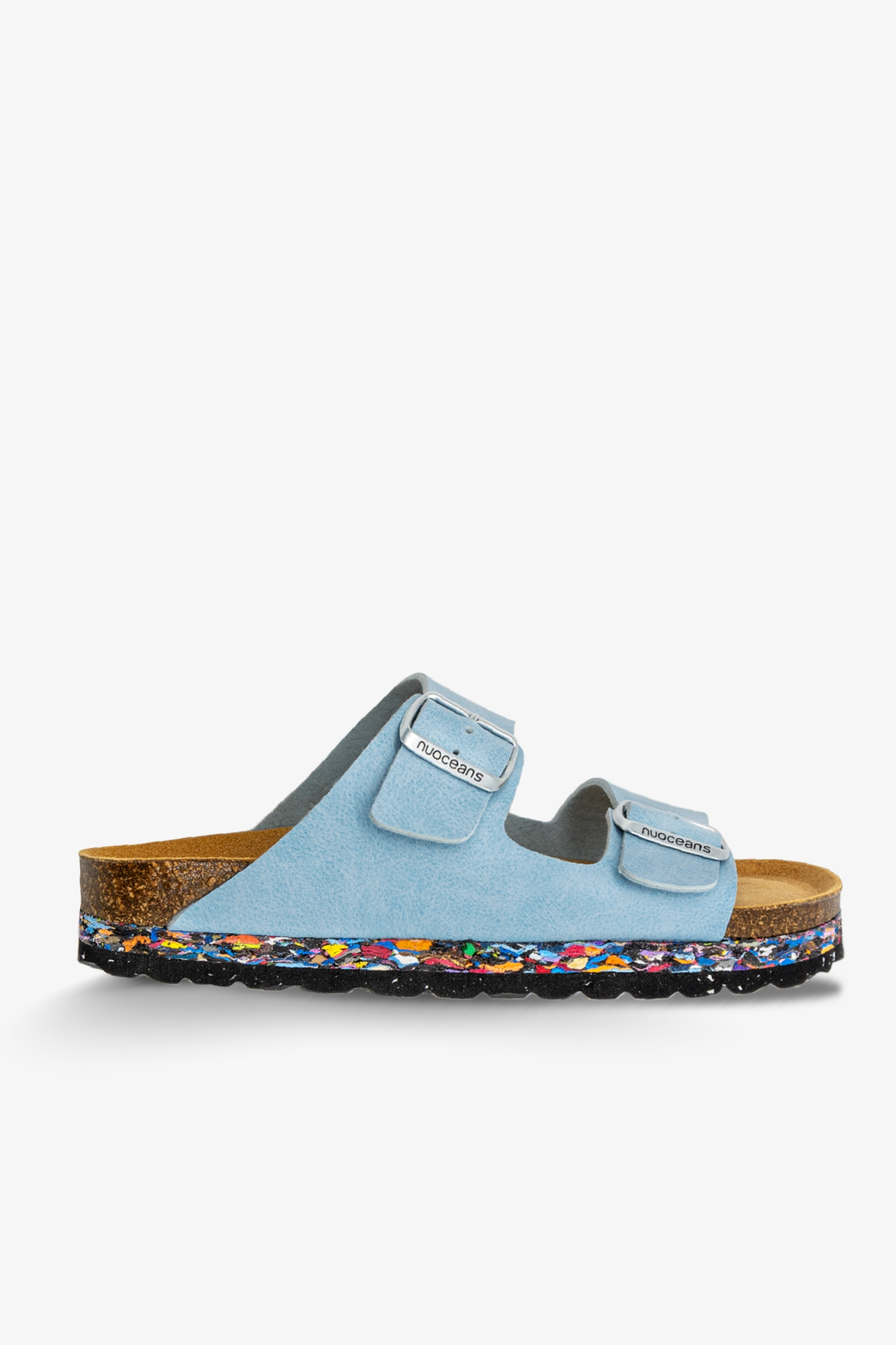 Nuoceans mannen vegan Sandalen Skye Lichtblauw