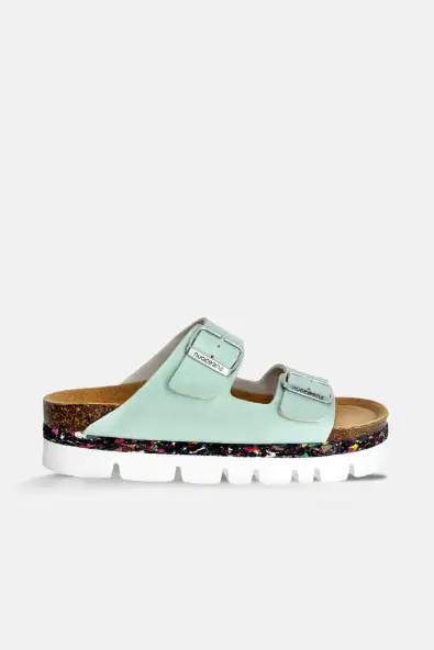 Nuoceans  Sandalen Bubbles Aqua Blue