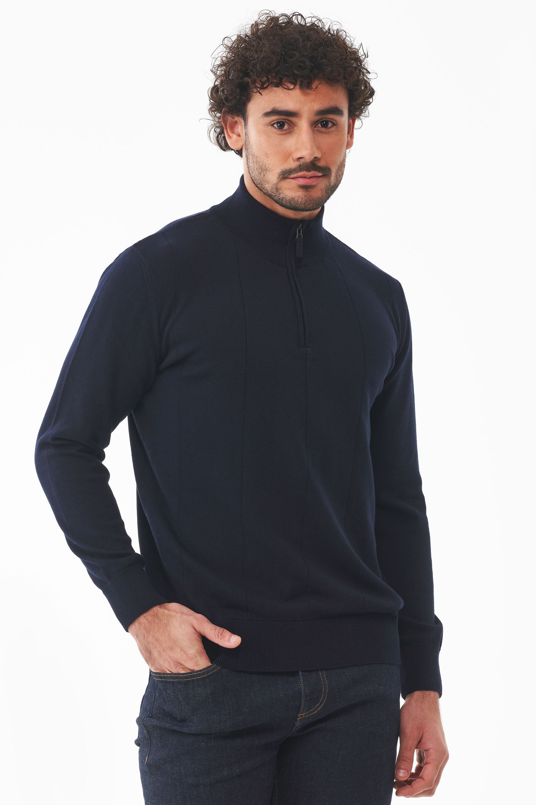 ORGANICATION mannen vegan Trui Donkerblauw
