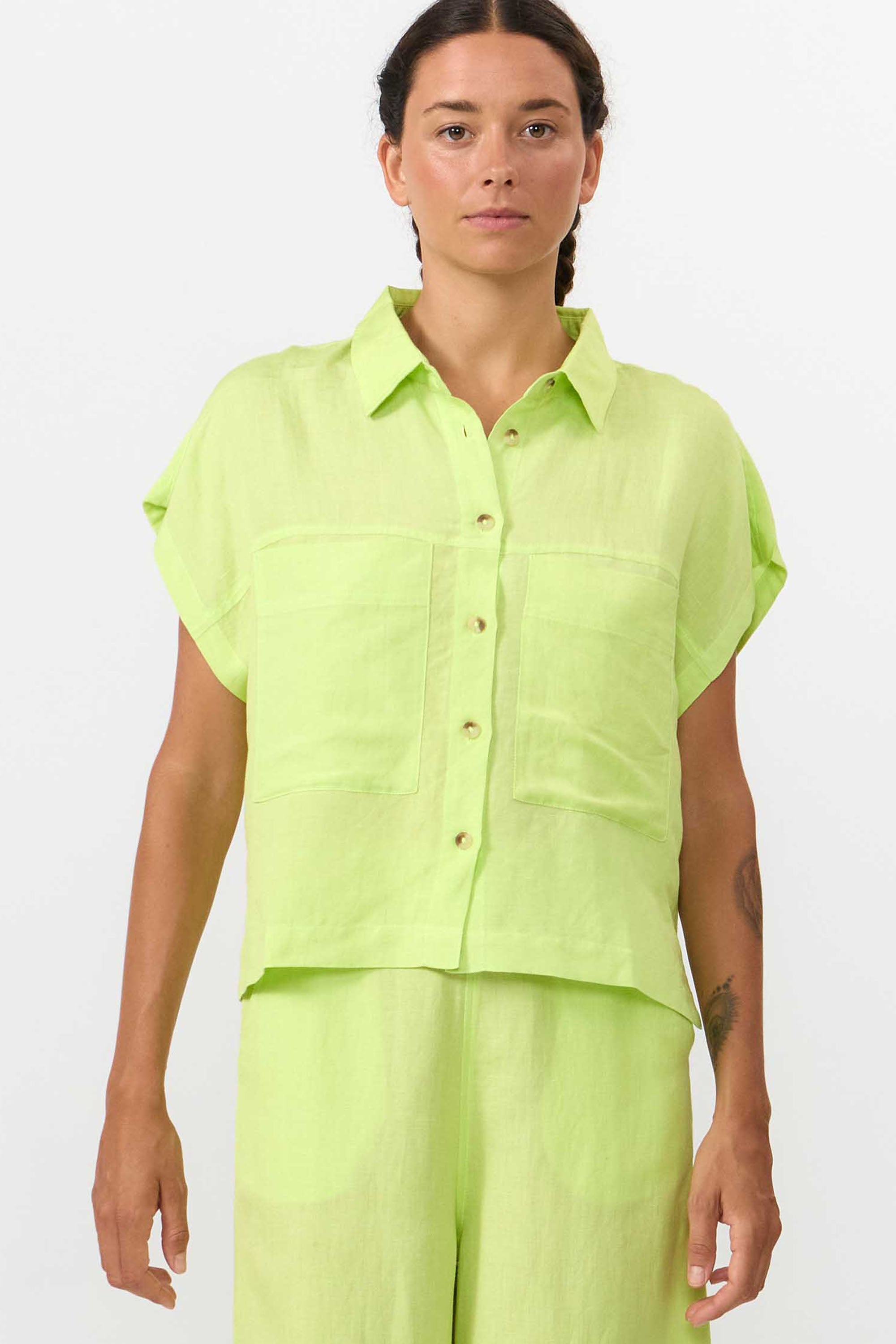 SUITE13LAB  Shirt Amur Appelgroen