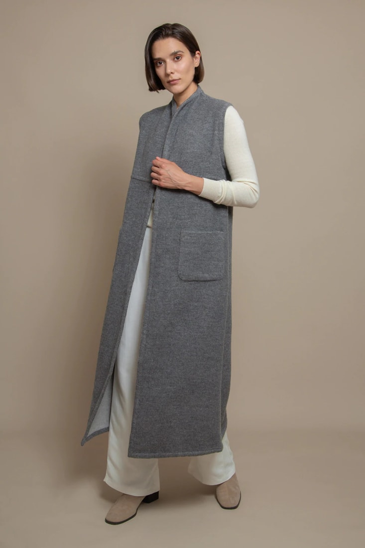 Reversible Alpaca Blend Vest