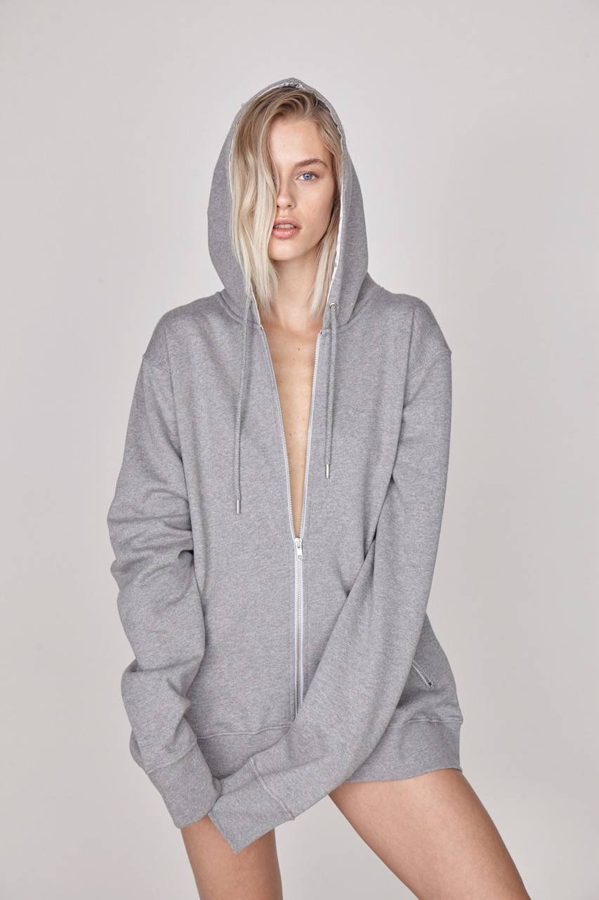 The Cara | Hooded Sweater - Grey