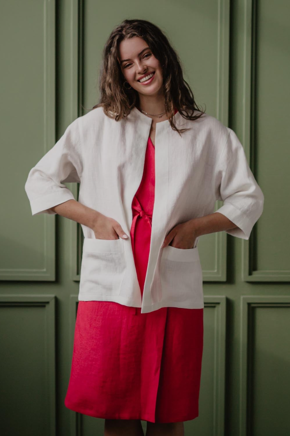 AmourLinen  Jack Oversized Kiev Wit