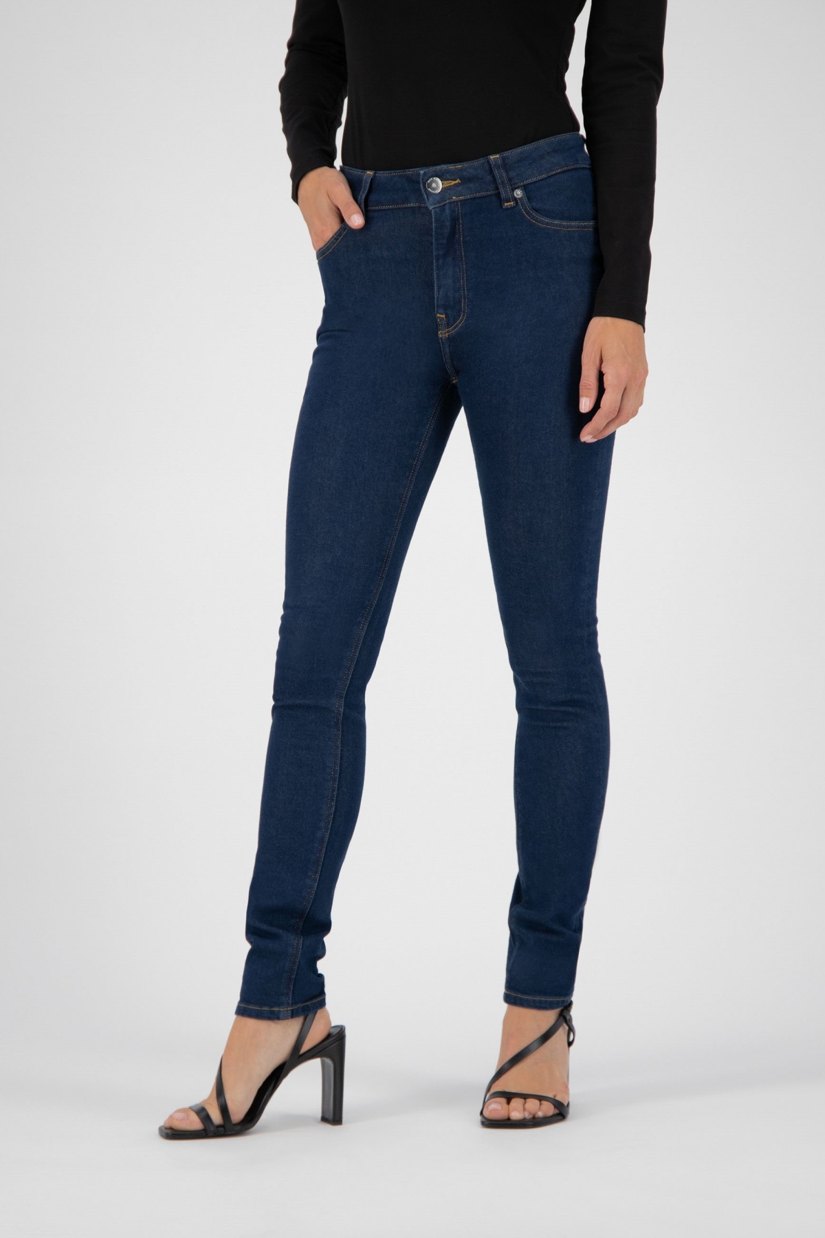 MUD Jeans  Jeans Skinny Hazen Donkerblauw