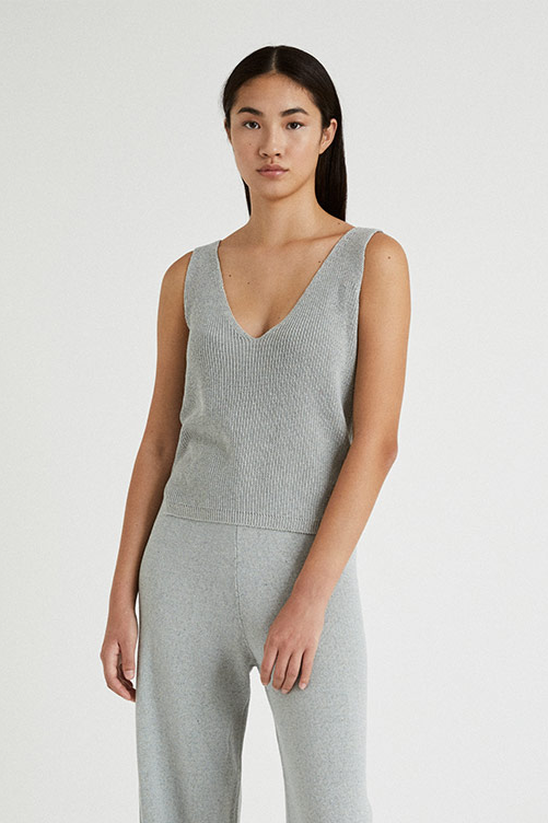 Infinitdenim  Top Gebreid Grijs