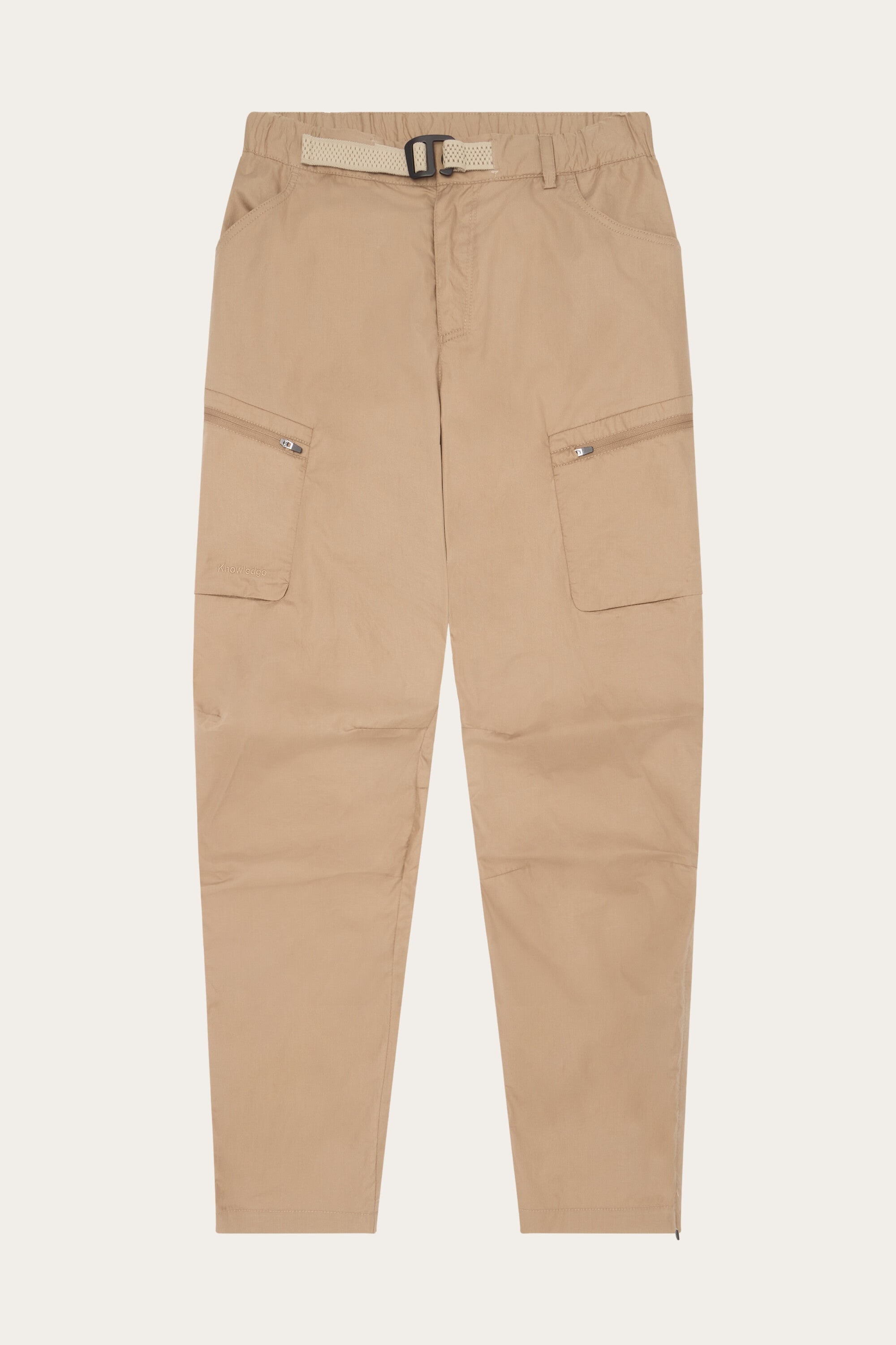 KnowledgeCotton Apparel  Broek Met Ventilatieopeningen, Ripstop, 90 Cm, Tuffet Beige