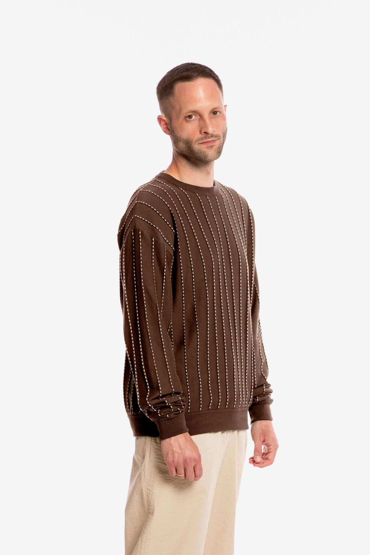 MATONA mannen vegan Trui Veld Pecan