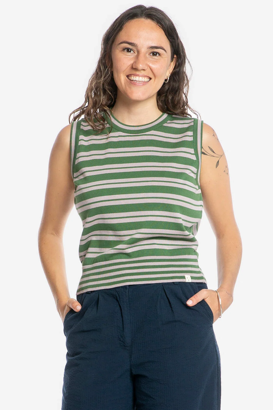 MATONA  Top Knit Groen/Lavendel