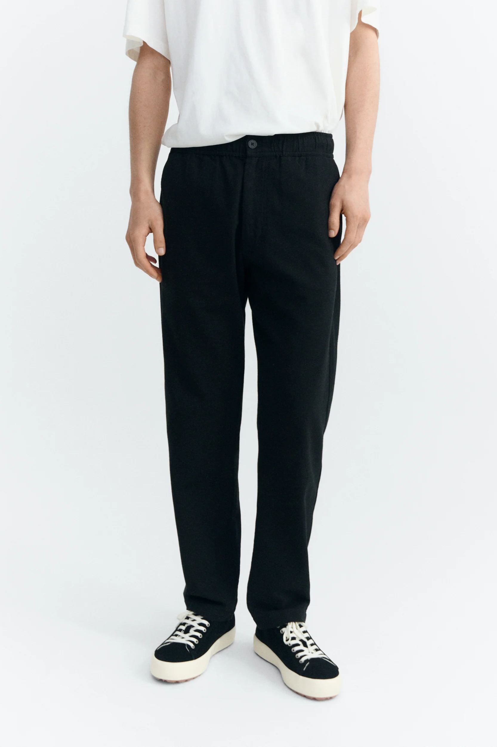 Thinking MU mannen vegan Rechte Broek Voor Op Reis, Lichtgewicht, Zwart