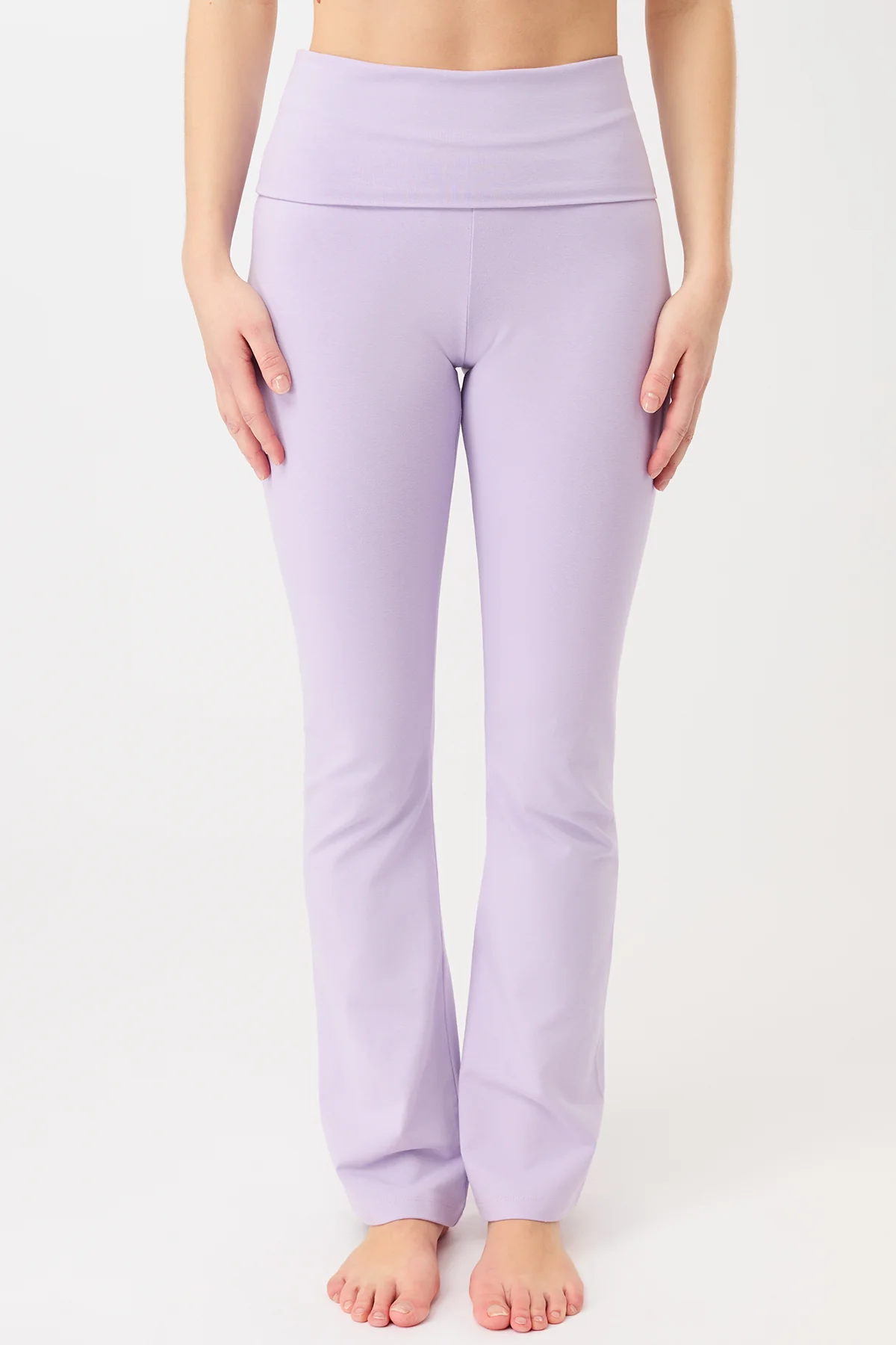 MANDALA  Klassieke Broek Met Oprolbare Pijpen, Paars