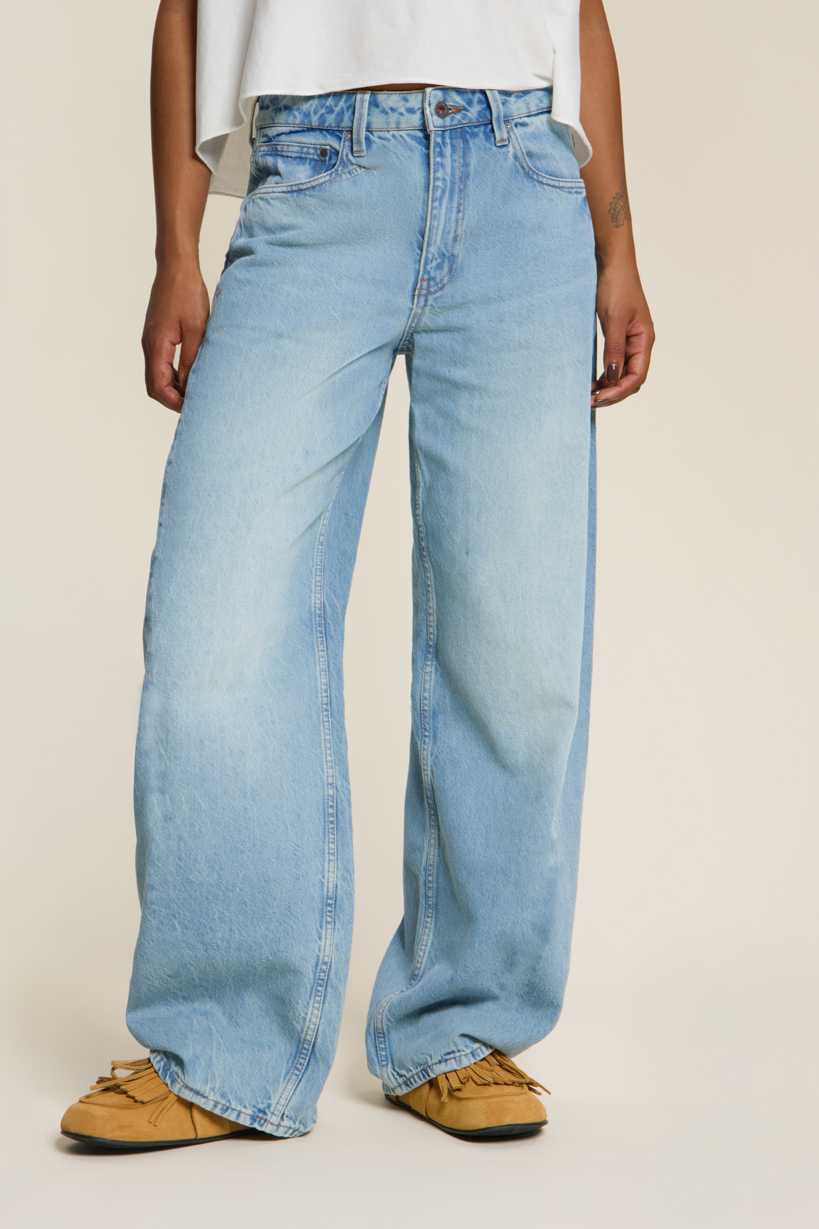 Kuyichi  Lucy Loose Jeans Opnieuw Gevintaged Blauw