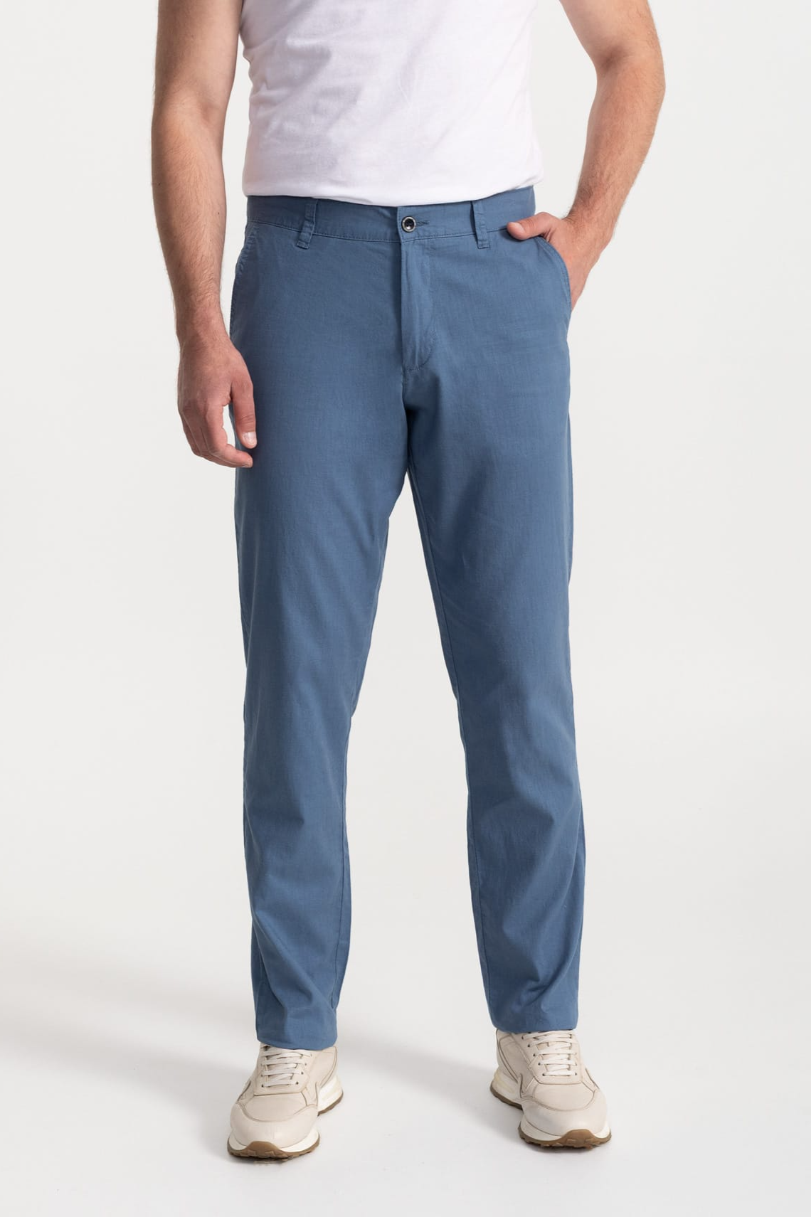 De IONESCU mannen vegan Broek Carpatica Indigo