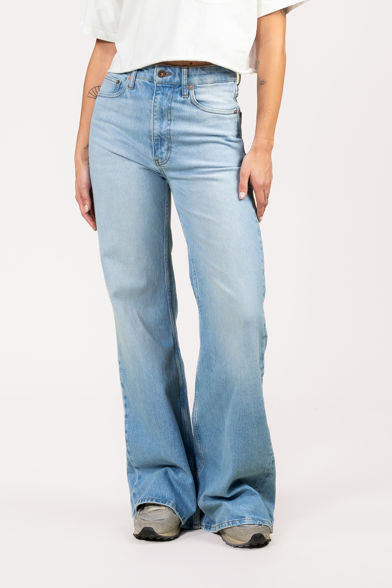 Kuyichi  Jeans Flare Vivienne Revintageed Blauw