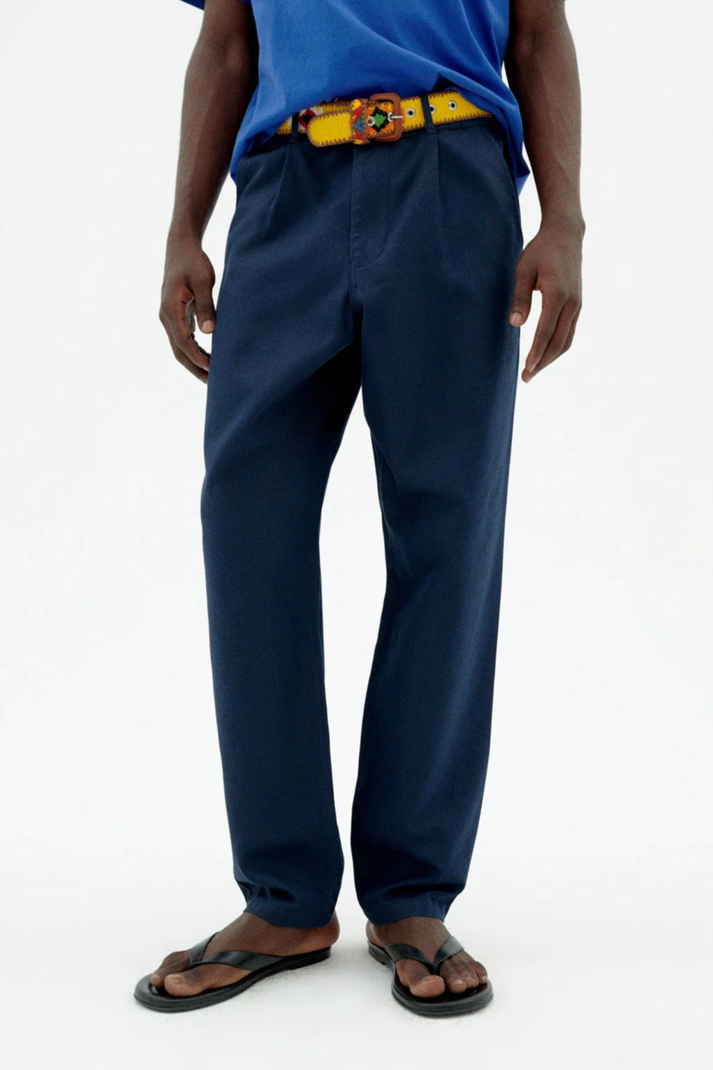 Thinking MU mannen vegan Broek Moero Marineblauw