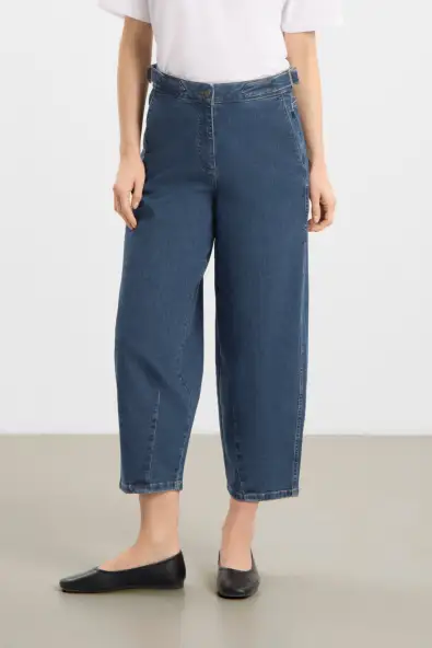 LAURIE  Freya Jeans, Taps Toelopend, Los Model, Cropped, Blauw