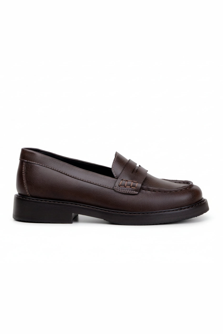 Green Laces mannen vegan Loafers Leffe Espresso