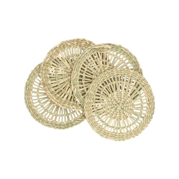 Onderzetter rond, zeegras, Ø 11 cm, 4 stuks