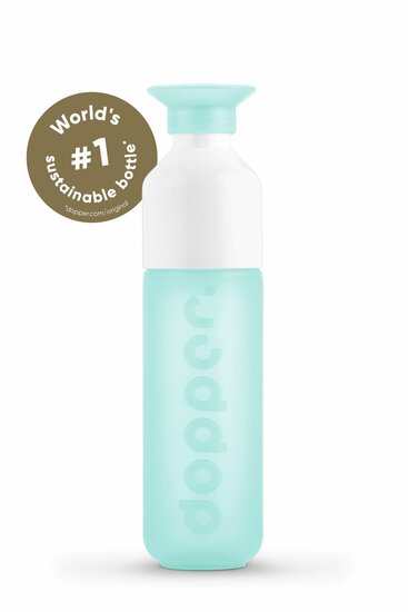 De Dopper Original waterfles 450ml - Rising Tide kleur Polar Blue