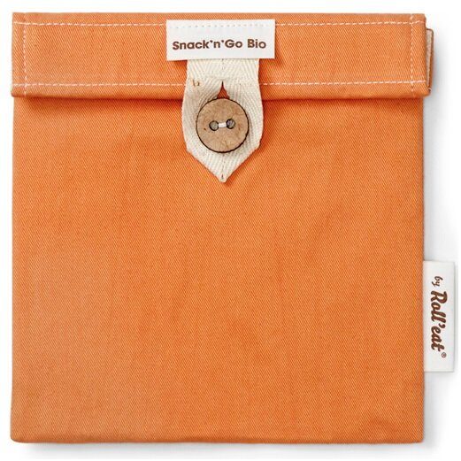 Roll'eat Snack'n'Go Bio herbruikbare Snack Bag - Orange